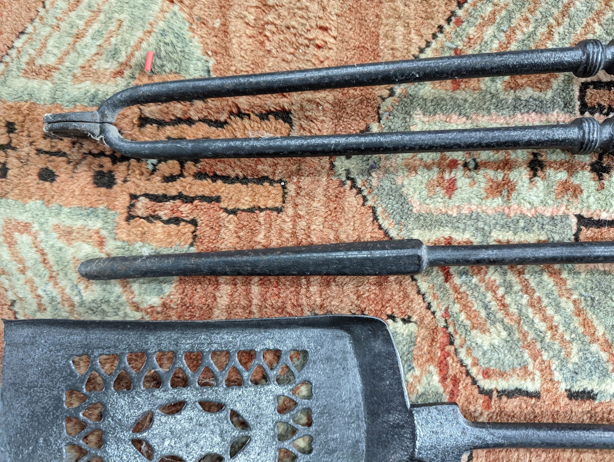 A set of three fire irons (3)